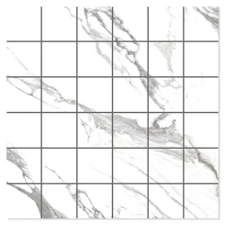 Marmor Mosaik Klinker Laverna Vit Matt 30x30 (5x5) cm